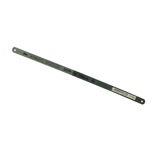 STANLEY 15-862 hacksaw blade, 12 inch, 24 TPI, high speed steel, product photography on white background.