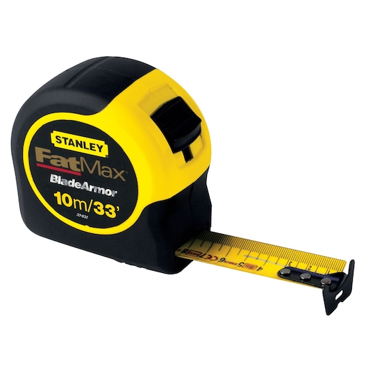 STANLEY® FATMAX® BladeArmor™ 10M/33' (32mm wide) Tape Measure