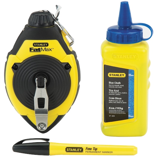 STANLEY® FATMAX® Xtreme™ Chalk Line Reel (30m) With Blue Chalk and Marker