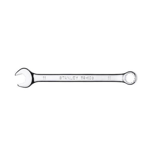 STANLEY 79-106 combination wrench, silver, front angle, tool category photography