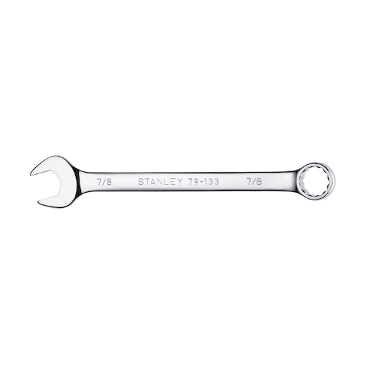 STANLEY 79-133 combination wrench with 7/8 sizing, silver finish, product photography on white background.