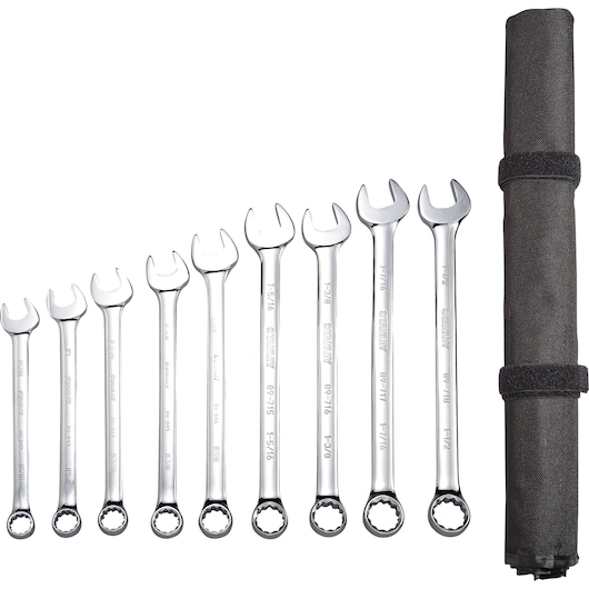 STANLEY® A/F Jumbo Combination Spanner Set,  9 pc.