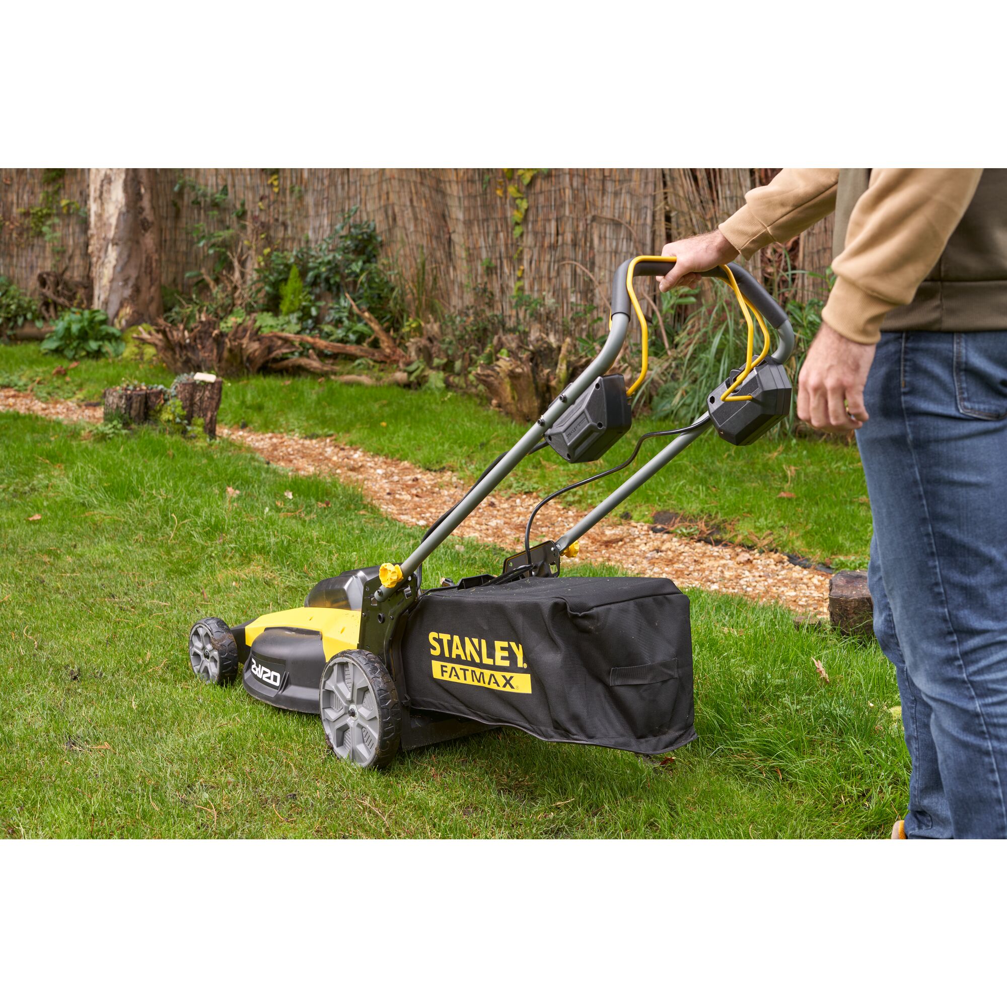 18V STANLEY FATMAX V20 51cm Self propelled Mower STANLEY