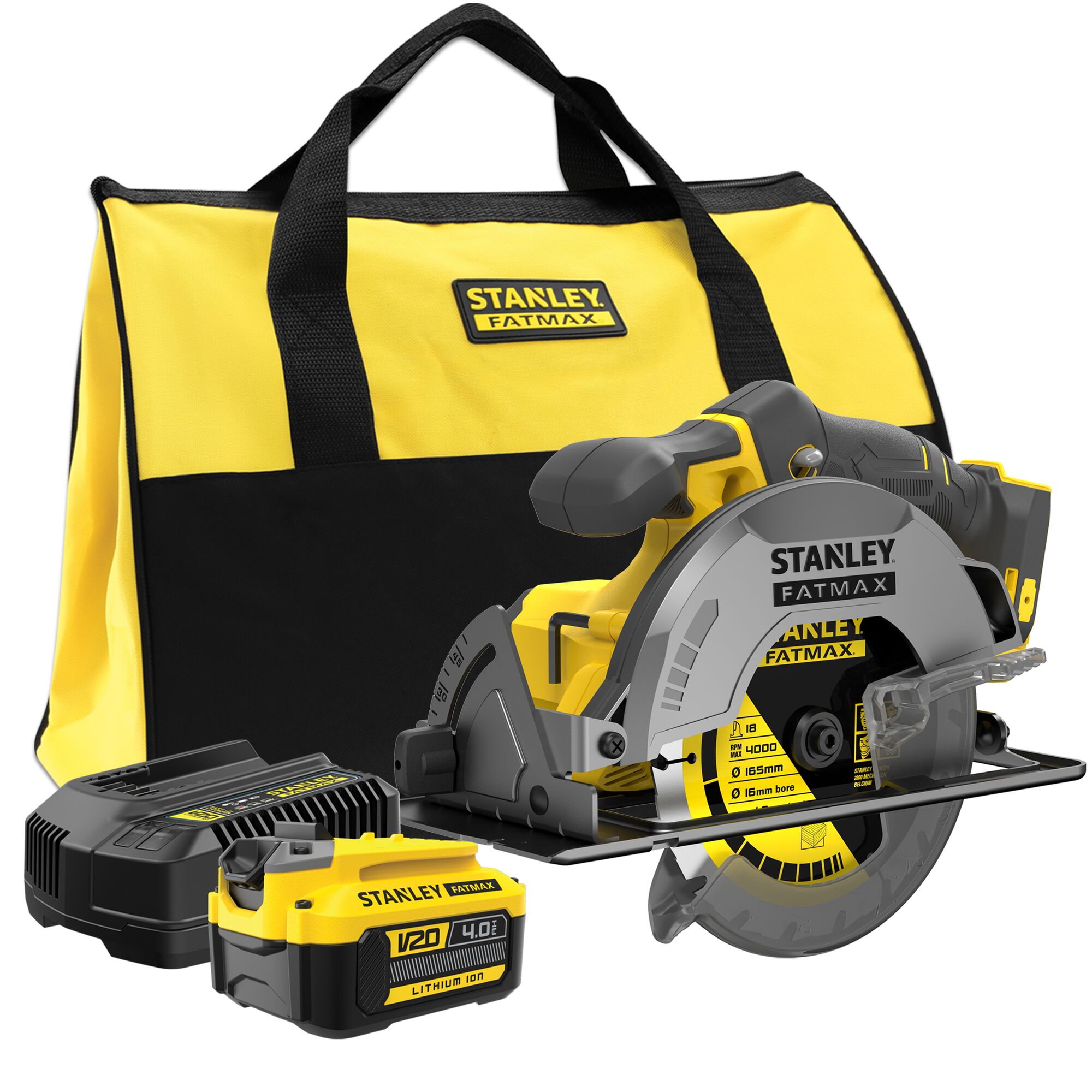 18V STANLEY FATMAX V20 Cordless Circular Saw with 1 x 4.0Ah